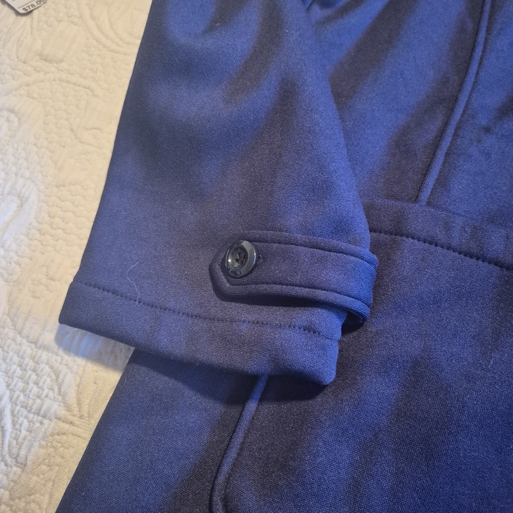 Big Chill women's size 3X navy zip up duffle  jacket with sherpa lined hood NEW - Picture 3 of 8